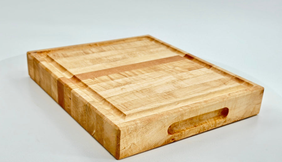 Vertical Cherry Edge Grain Cutting Block