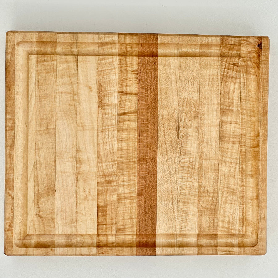Vertical Cherry Edge Grain Cutting Block