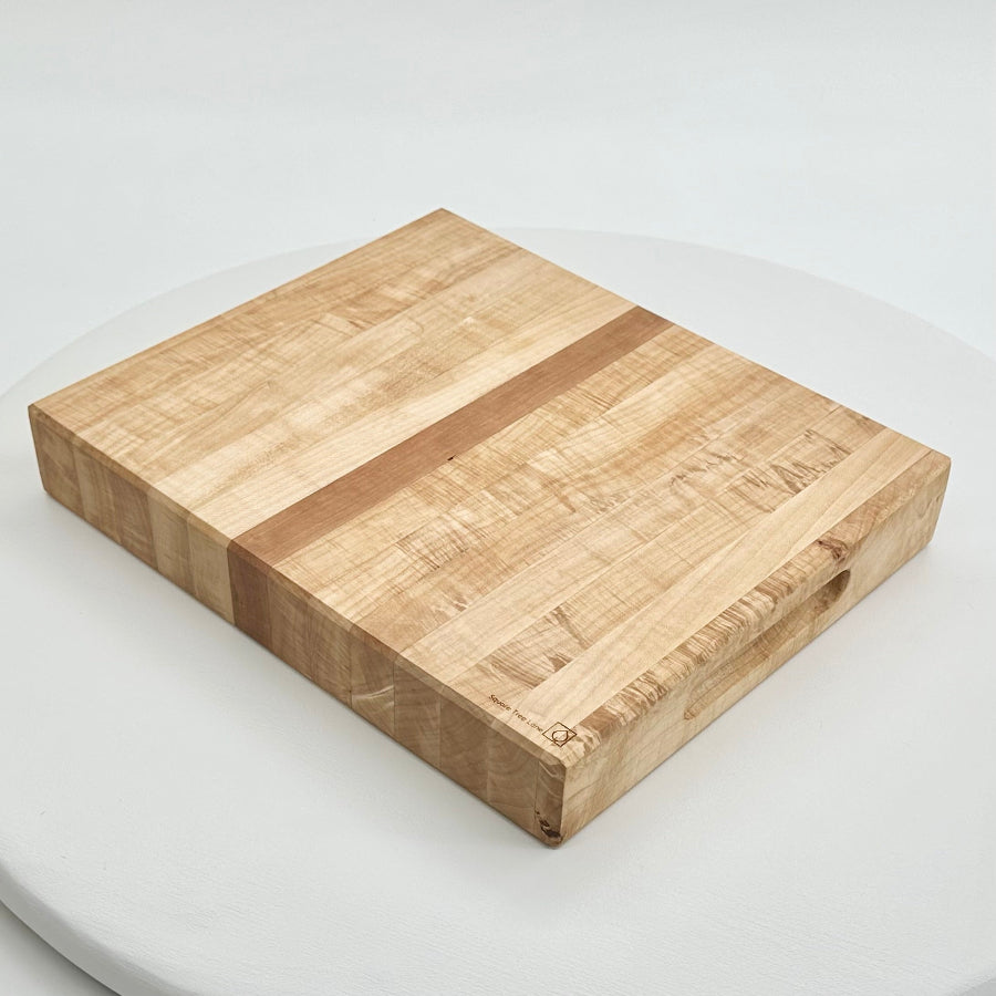 Vertical Cherry Edge Grain Cutting Block