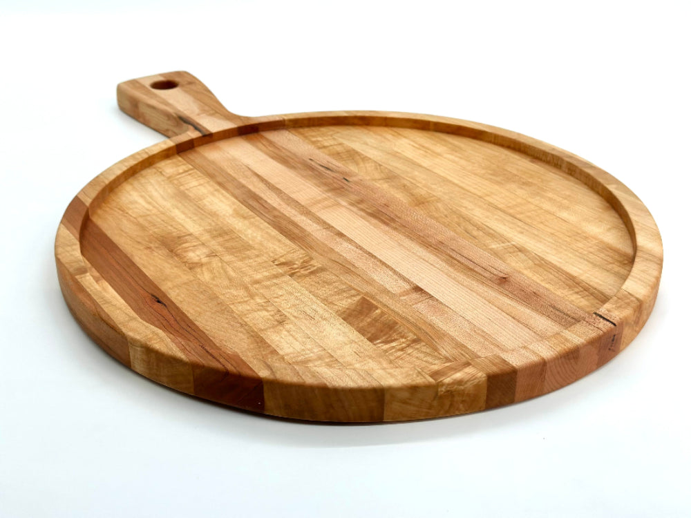 Cherry Hardwood Paddle Style Charcuterie board
