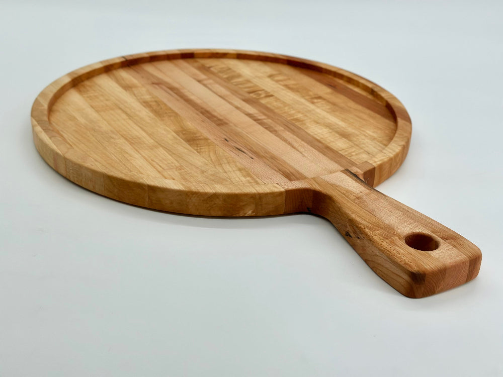 Cherry Hardwood Paddle Style Charcuterie board