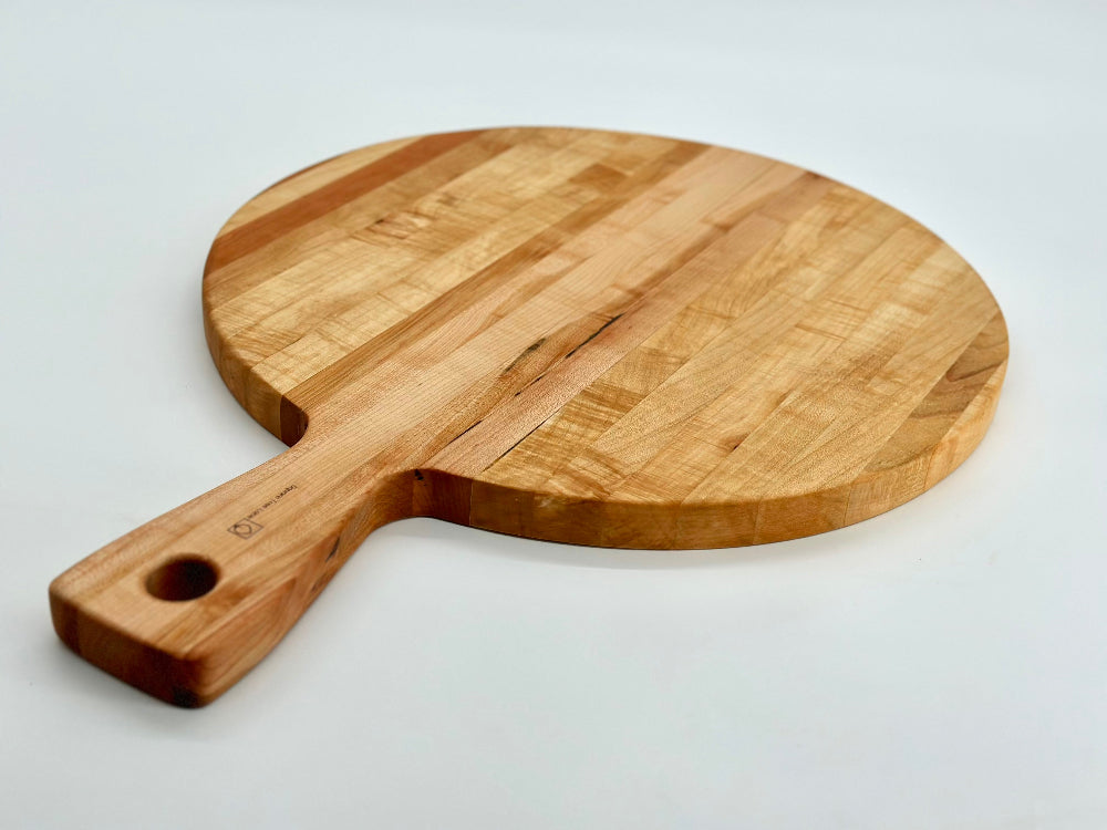 Cherry Hardwood Paddle Style Charcuterie board