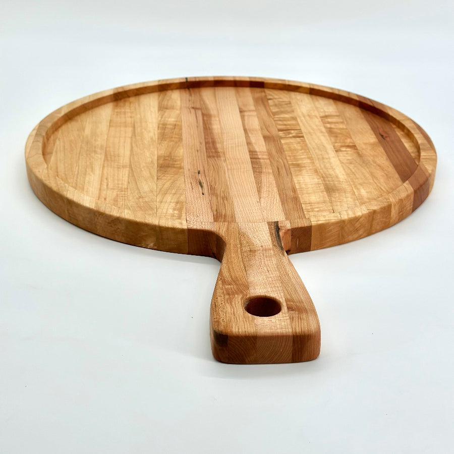 Cherry Hardwood Paddle Style Charcuterie board