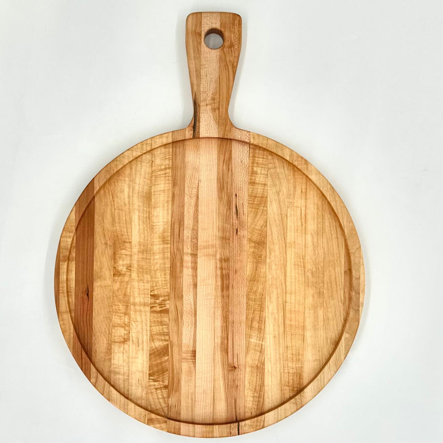 Cherry Hardwood Paddle Style Charcuterie board