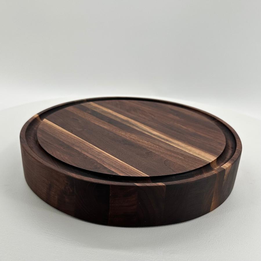 Solid Walnut 2 inch Cutting Block