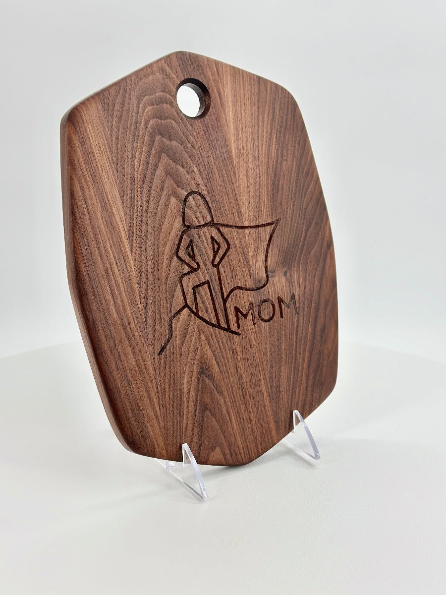 Super Mom Walnut Charcuterie Board