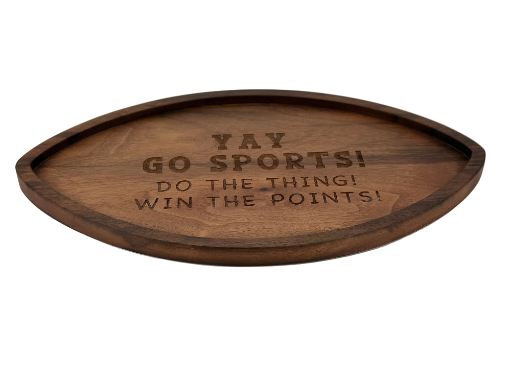 Football Board With Funny Engraving
