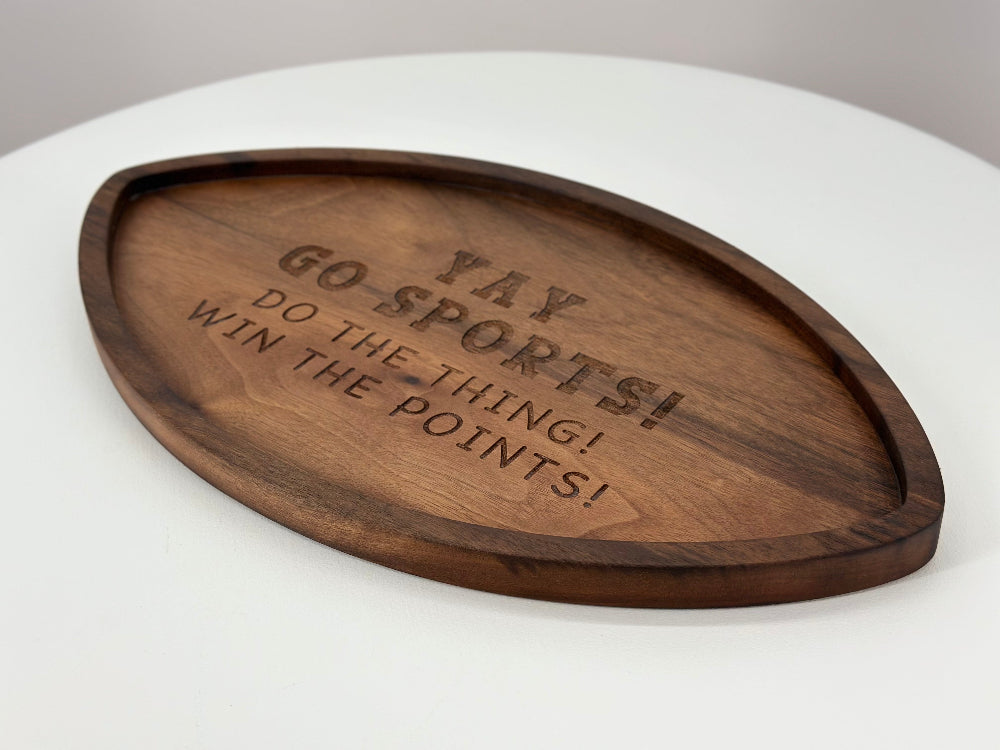 Football Board With Funny Engraving