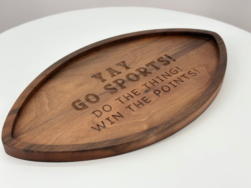 Football Board With Funny Engraving