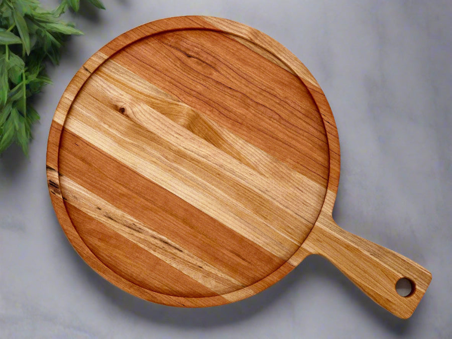 12 Inch Block And Paddle Set in Cherry, Maple, or Walnut