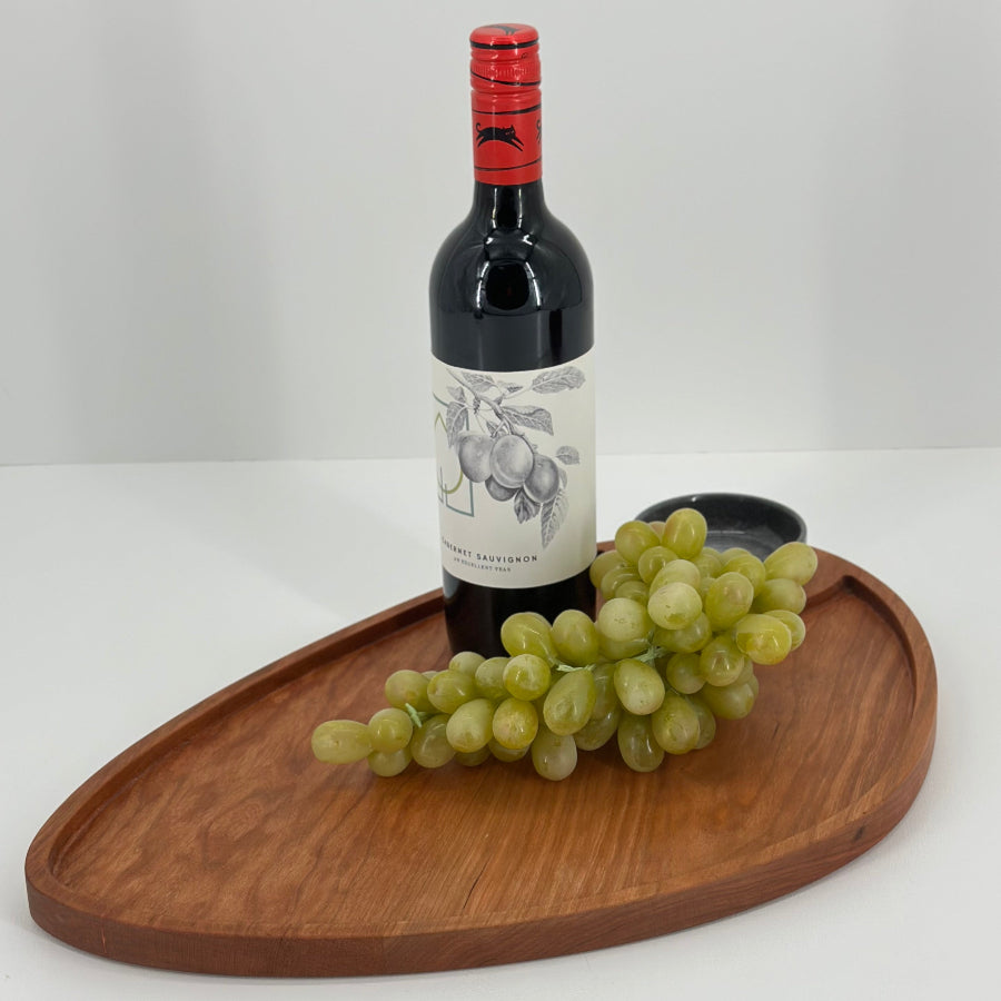 Asymmetrical Cherry Charcuterie Board With Dipping Bowl (Copy) (Copy)