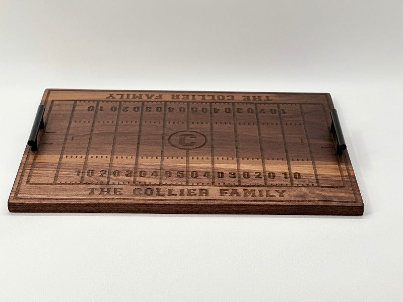 Walnut Football Field Charcuterie Board