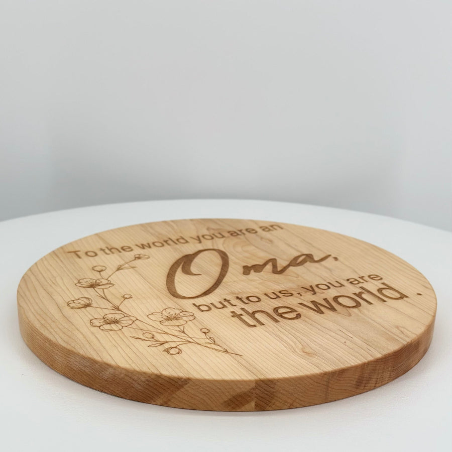 Oma Charcuterie Plate/Wall Decor