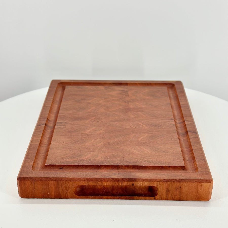 CHERRY END GRAIN CUTTING BLOCK with juice groove