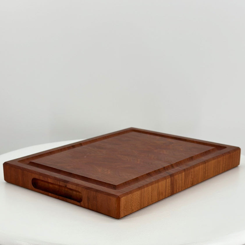 CHERRY END GRAIN CUTTING BLOCK with juice groove