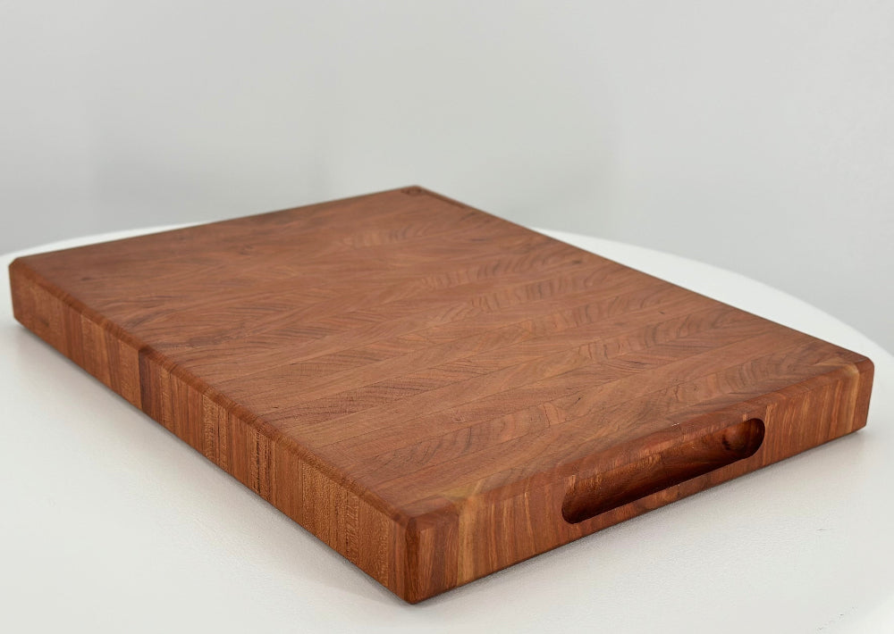 CHERRY END GRAIN CUTTING BLOCK with juice groove