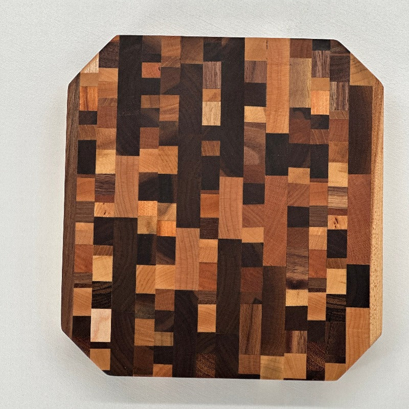 Mosaic Pattern End Grain Cutting Board