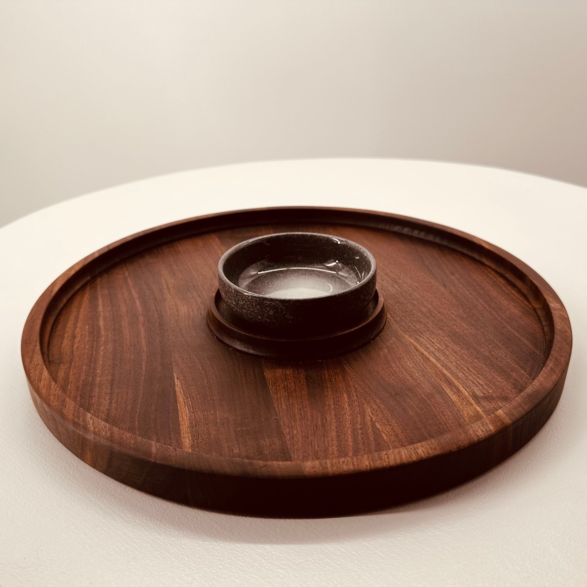 Walnut Charcuterie Board with Ramekin