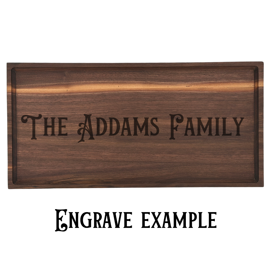 RECTANGULAR WALNUT CHARCUTERIE TRAY